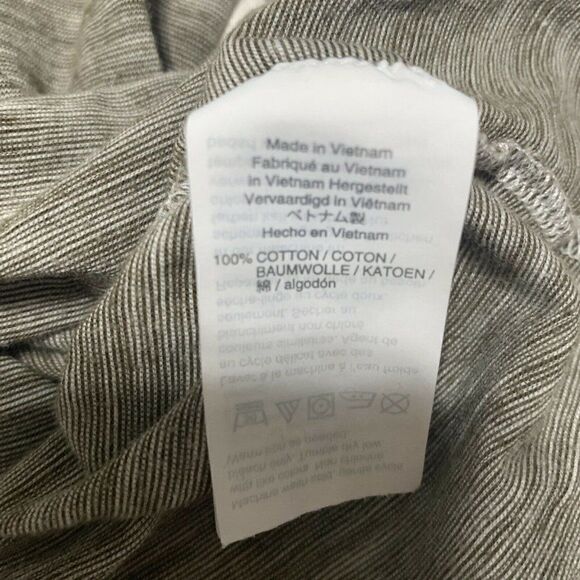 madewell womens green brown white short sleeve top t shirt xs - Picture 4 of 4